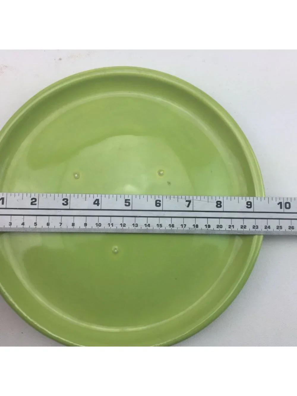 Vintage Green Ceramic Lidded Bowl 9.5